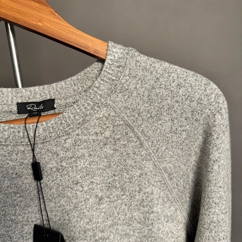 NWT • RAILS • Women’s Callahan Crewneck Sweater • Melange Grey / Gray • XS - Picture 10 of 14
